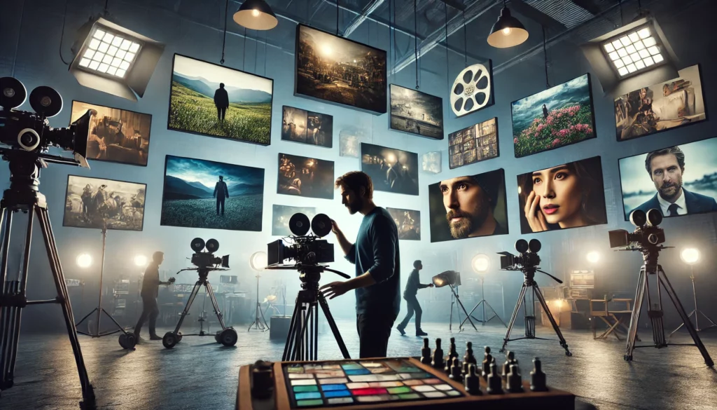 set, scelta delle inquadrature