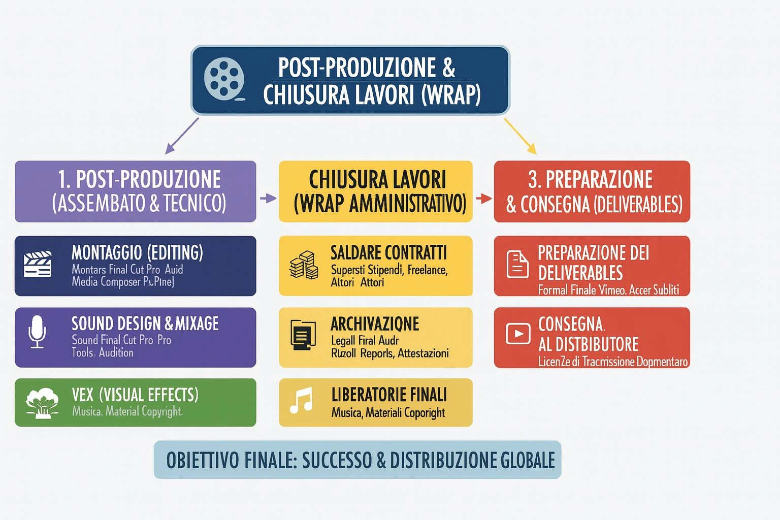 5.0 Post-produzione e chiusura lavori